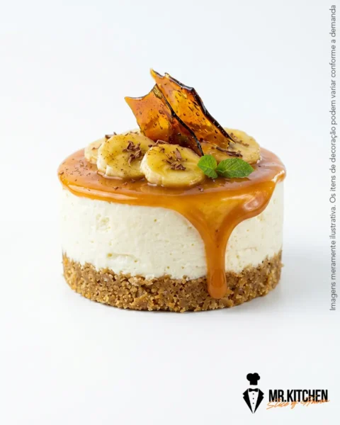 Cheesecake Artesanal Banana Caramelizada