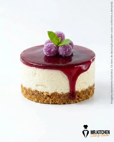 Cheesecake artesanal Geléia de Vinho